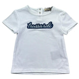 Trussardi T-Shirt Girocollo Tinta Unita con Logo per Neonato TIP26124TS BIANCO TRUSSARDI 