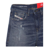 Diesel Jeans Tinta Unita Modello A Palazzo per Bambina J01852 BLU DIESEL 