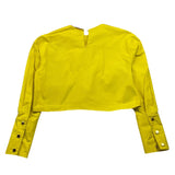ELISABETTA FRANCHI camicia manica lunga tinta unita Giallo per Bambina EFCA223 GIALLO ELISABETTA FRANCHI 