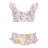 Monnalisa Costume 2 Pezzi Fascia-Slip Tinta Unita con Stampa per Bambina 39E047J ROSA MONNALISA 