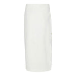 Balmain Gonna Tuta Tinta Unita con Bottoni per Bambina BV7A70 PANNA BALMAIN 