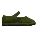 Bimbi Boutique Ballerine Tinta Unita con Fibia per Bambina 49680J VERDE BIMBI BOUTIQUE 