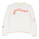 STELLA McCARTNEY maglia girocollo tinta unita con ricami in contrasto Panna per Bambina TT9A40 PANNA STELLA McCARTNEY 