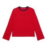 MAX&Co. shirt girocollo tinta unita con logo Rosso per Bambina MX0051 ROSSO MAX&Co. 