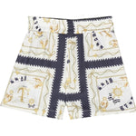 Monnalisa Completo 2 Pezzi Top-Short Stampa Fantasia per Bambina 11A419 BIANCO MONNALISA 