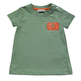 Trussardi T-Shirt Girocollo Tinta Unita con Logo per Neonato TIP26049TS VERDE TRUSSARDI 