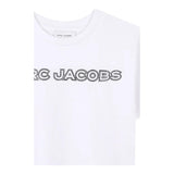 Marc Jacobs T-Shirt Girocollo Tinta Unita con Stampa per Bambina W60461 BIANCO MARC JACOBS 