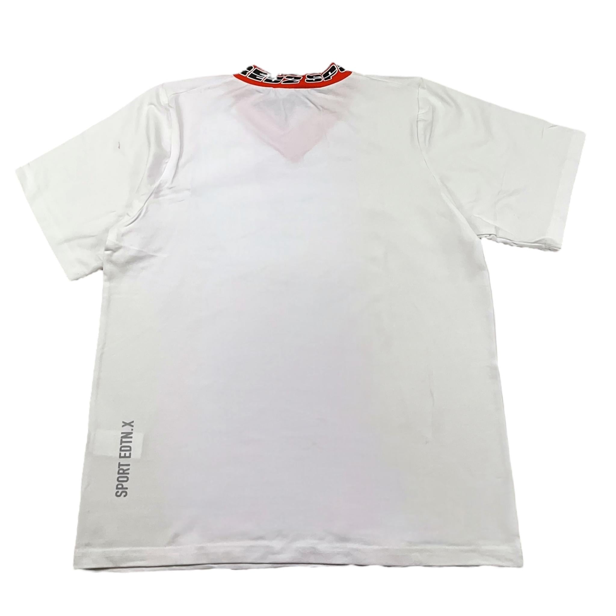 DSQUARED2 t-shirt tinta unita scollo a v con logo Bianco per Bambino DQ2539 BIANCO DSQUARED2 