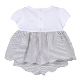 Il Gufo Completo 2 Pezzi T-Shirt-Short per Bambina P25DP386C1080X BIANCO/GRIGIO IL GUFO 