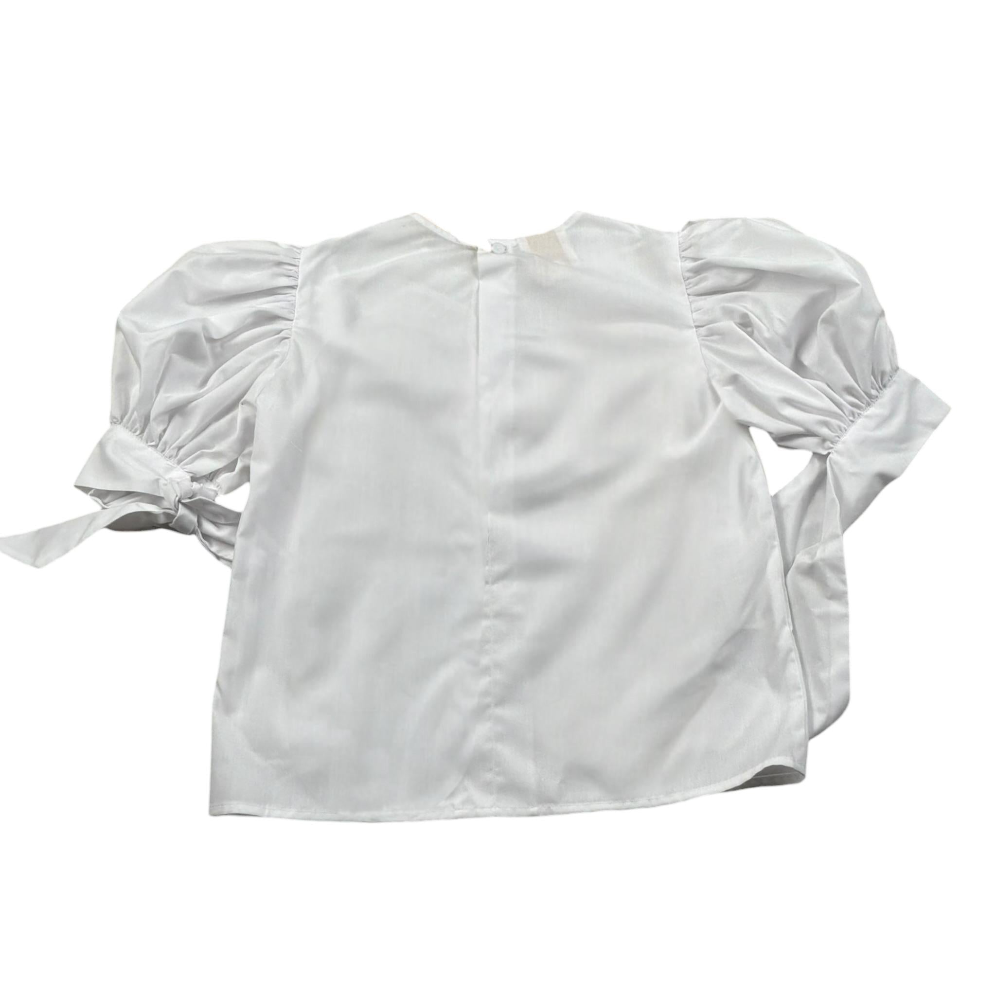 Coco' Et Mama' Camicia Manica Lunga Tinta Unita per Bambina LUNAC BIANCO COCO' ET MAMA' 