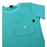 4Giveness T-Shirt Tinta Unita Girocollo per Bambina FGCB4077 VERDE ACQUA 4GIVENESS 