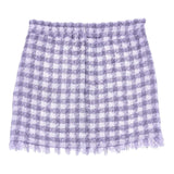 Monnalisa Gonna Tinta Unita con Microfantasia per Neonata 11C706N LILLA MONNALISA 