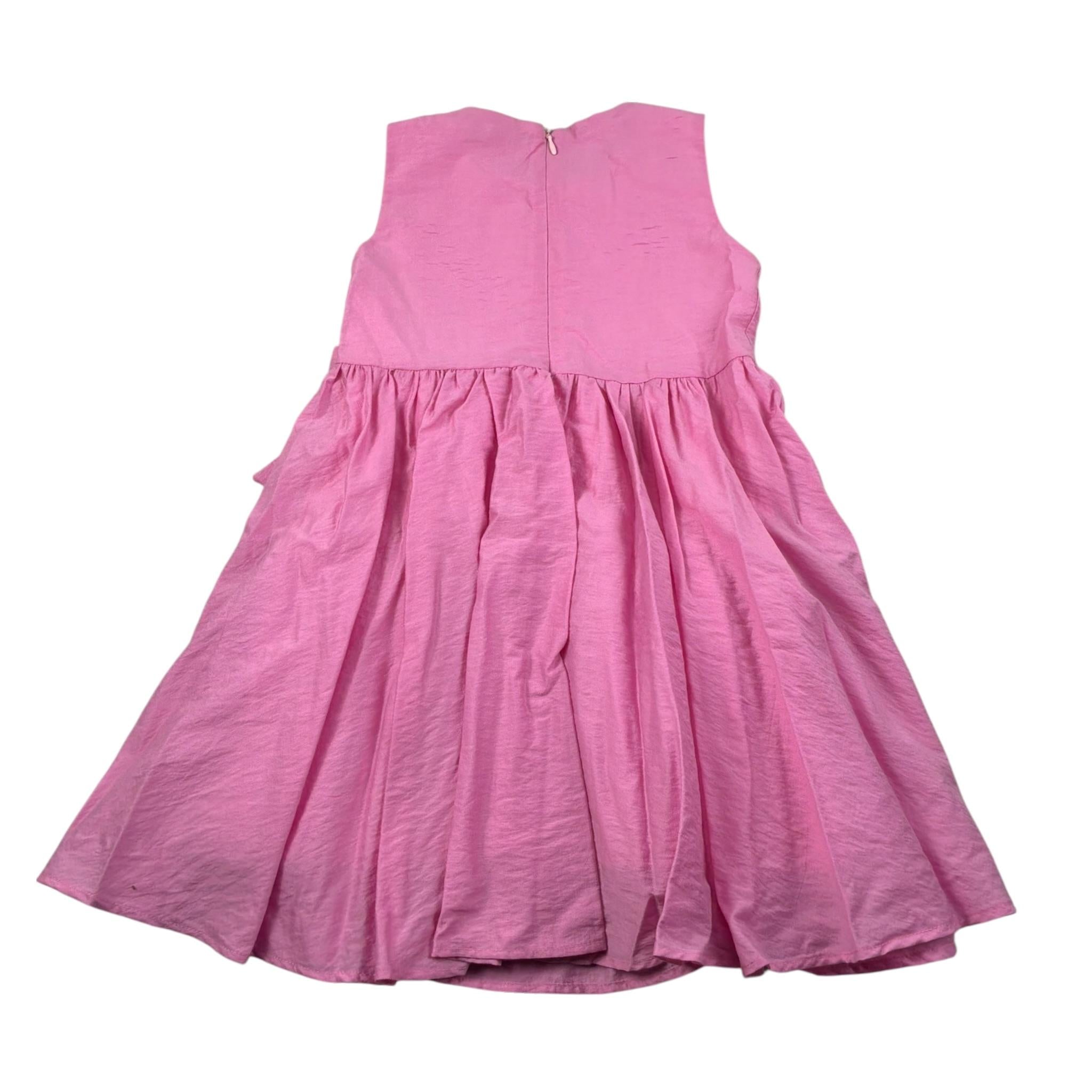 M+E' Abito Tinta Unita con Applicazione Fiocco per Neonata UE1415 ROSA M+E' 