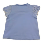 Calvin Klein T-Shirt Tinta Unita Velata con Stampa per Bambina KA5038 AZZURRO CALVIN KLEIN 