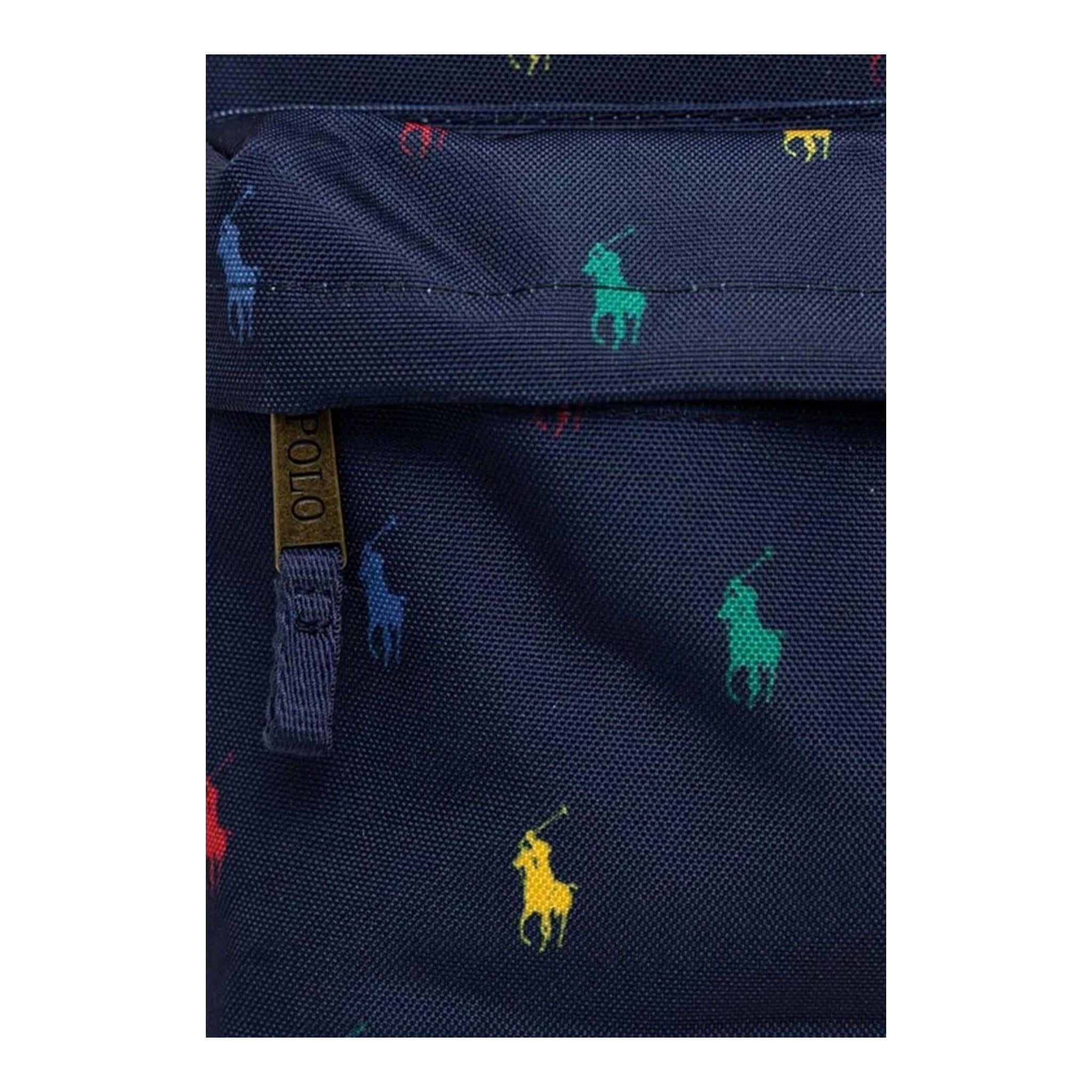 Ralph Lauren Zaino Tinta Unita con Logo per Bambino 9AR048 BLU RALPH LAUREN 