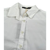 Manila Grace Camicia Manica Lunga Tinta Unita per Bambina MG2636 BIANCO MANILA GRACE 