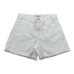 M+E' Short In Denim Tinta Unita con Girovita Regolabile per Neonata UE1704X BIANCO M+E' 
