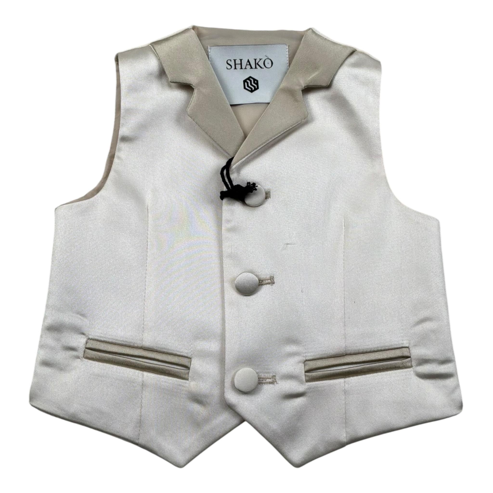 Shako' Gilet Tinta Unita per Neonato SHGILT BEIGE SHAKO' 