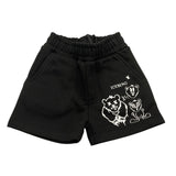 Iceberg Bermuda Felpa Tinta Unita con Stampa per Neonato BFICE5112B NERO ICEBERG 