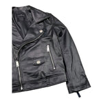 JOHN RICHMOND chiodo in pelle tinta unita Nero per Bambina RGA25161GB NERO JOHN RICHMOND 