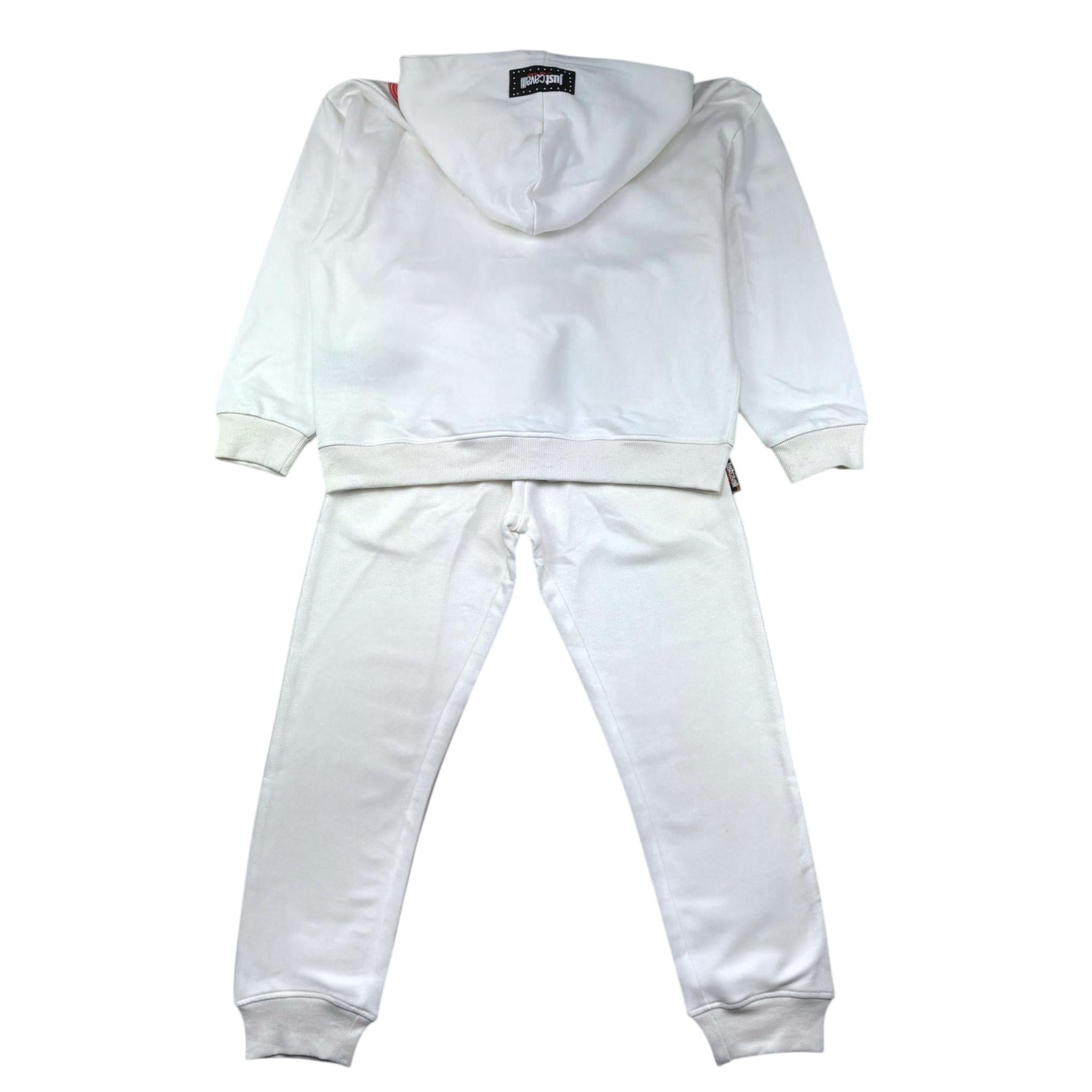 Just Cavalli Completo 2 Pezzi Felpa-Pantalone Tinta Unita per Bambino JBP26041CF PANNA JUST CAVALLI 