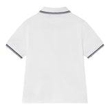 Emporio Armani Polo Mezza Manica Tinta Unita con Logo per Bambino 8N4F30 BIANCO EMPORIO ARMANI 