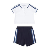 Emporio Armani Completo 2 Pezzi Polo-Bemuda per Neonato EB000389 BIANCO/BLU EMPORIO ARMANI 