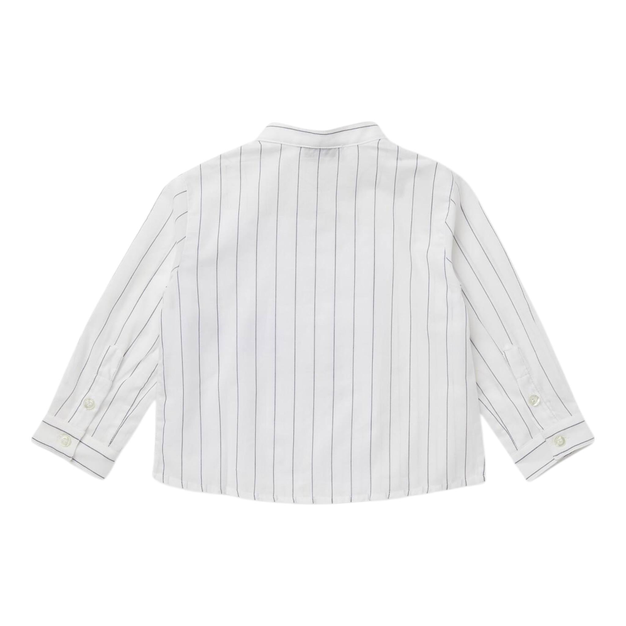 Emporio Armani Camicia Manica Lunga Tnta Unita Collo Coreano per Neonato 3KHCJ3 BIANCO EMPORIO ARMANI 