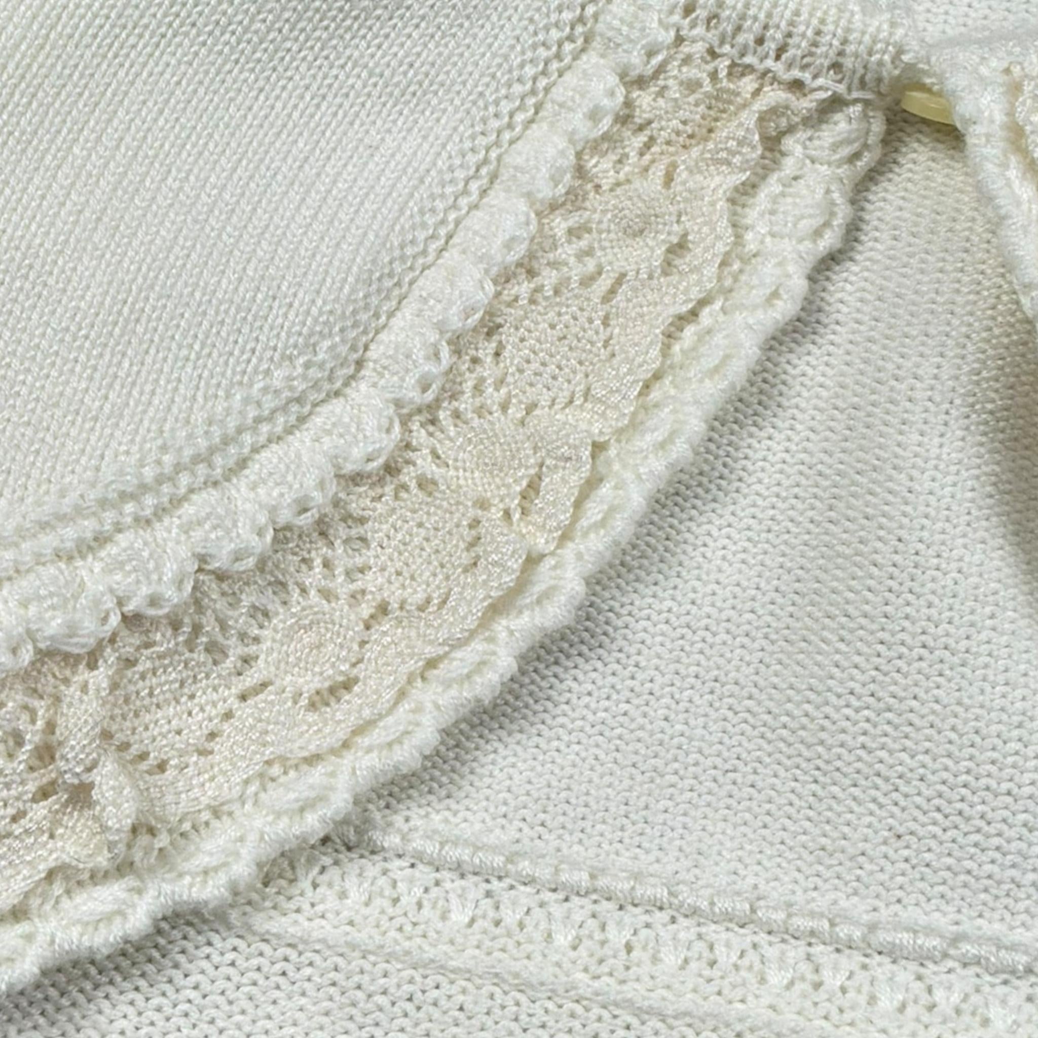 Granlei Coprispalle Tinta Unita con Ricami per Neonata 125250 PANNA GRANLEI 