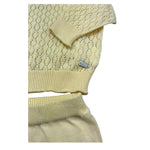 Le Bebe Completo 2 Pezzi Maglia-Ghettina Tinta Unita per Neonata LBG6378 GIALLO LE BEBE 