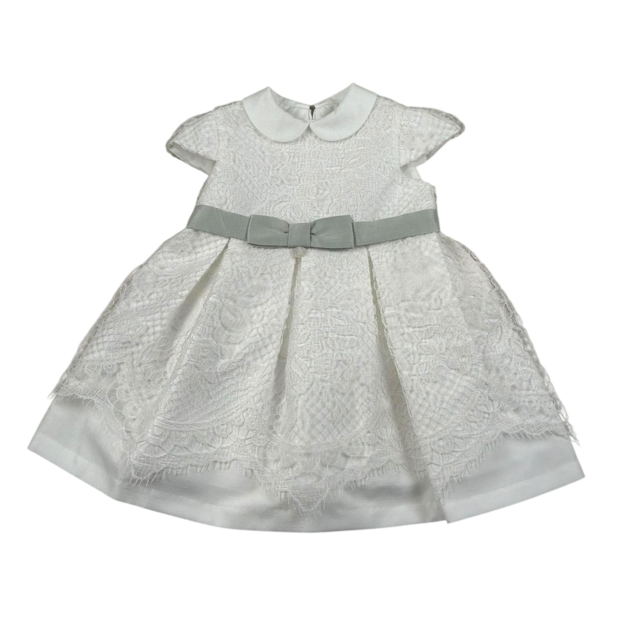 Barcellino Abito Mezza Manica Tinta Unita  per Neonata 120714 BIANCO BARCELLINO 