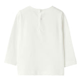IL GUFO shirt girocollo tinta unita con stampa in contrasto Bianco per Bambina A24TA359MF002J BIANCO IL GUFO 