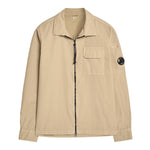 C.P. Company Camicia Manica Lunga Tinta Unita con Zip per Bambino CMC007 BEIGE C.P. COMPANY 