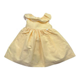 Le Bebe' Abito Tinta Unita con Rouches per Neonata LBG6400 GIALLO LE BEBE' 