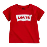Levi'S T-Shirt Girocollo Tinta Unita con Logo per Neonato 6E8157XX ROSSO LEVI'S 