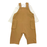 TEDDY E MINOU completo 2 pezzi shirt-salopette Bianco per Neonato I24CP059M7015X BIANCO TEDDY E MINOU 