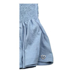 Please Top Fascia con Balza Tinta Unita per Bambina MO25030G72 AZZURRO PLEASE 