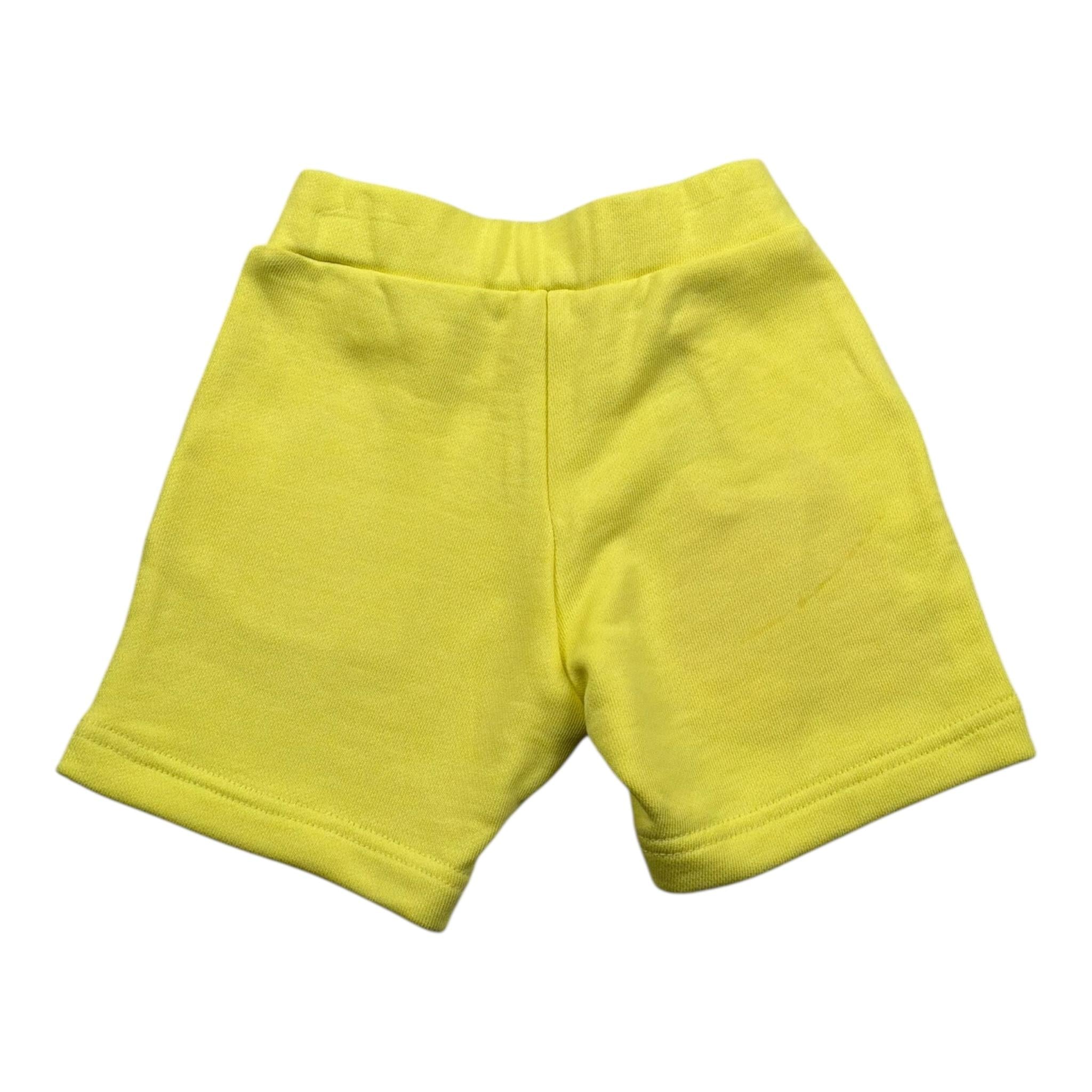 Diesel Bermuda In Felpa Tinta Unita con Logo per Neonato K00510 GIALLO DIESEL 