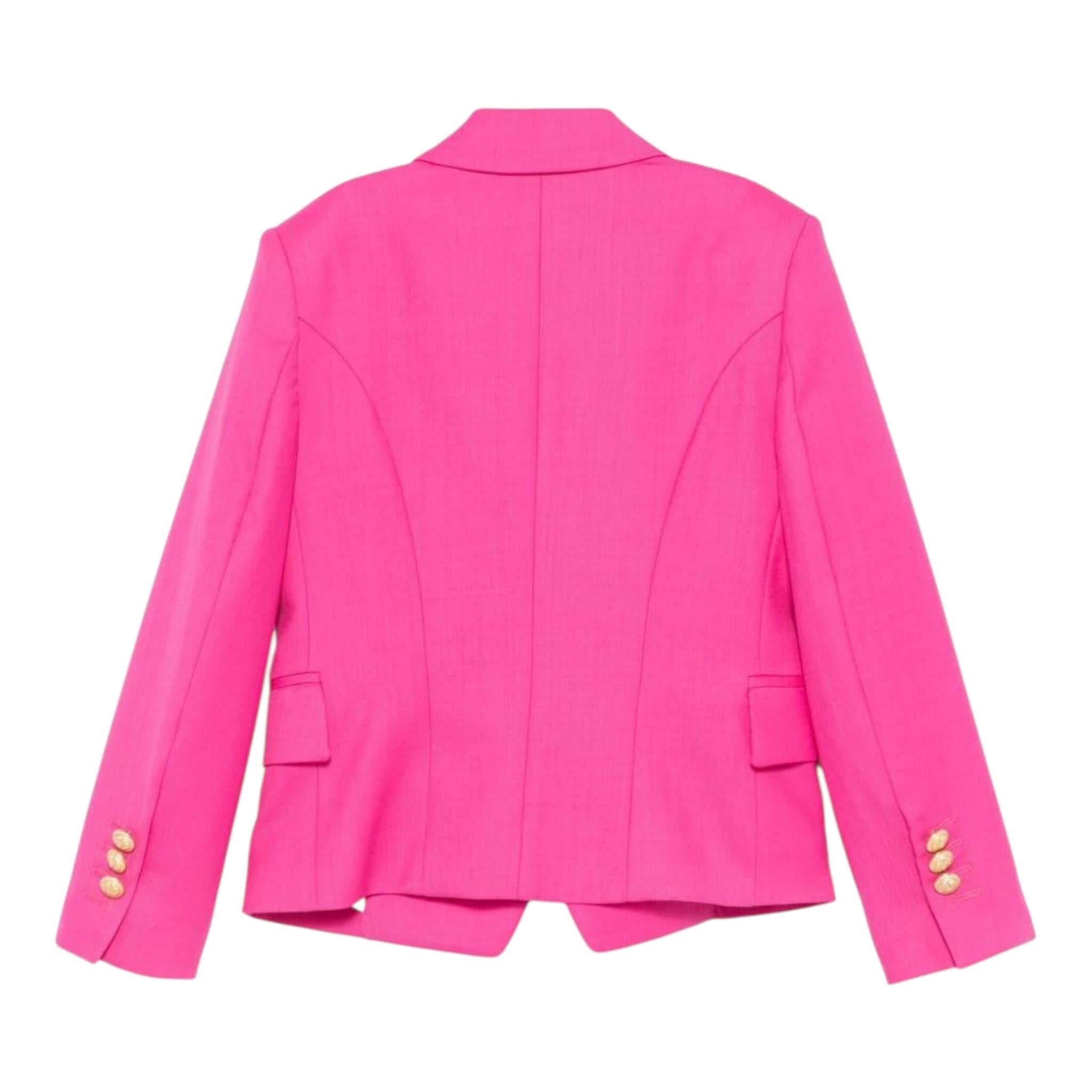 Balmain Giacca Tinta Unita con Bottoni per Bambina BW2A04 FUXIA BALMAIN 