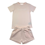 Trussardi Completo 2 Pezzi T-Shirt-Bermuda Tinta Unita per Bambina TGP26005CJ ROSA TRUSSARDI 