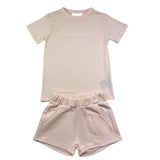 Trussardi Completo 2 Pezzi T-Shirt-Bermuda Tinta Unita per Bambina TGP26005CJ ROSA TRUSSARDI 