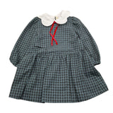 ILFAROBIMBI abito manica lunga fantasia quadri Grigio per Bambina GELSO GRIGIO ILFAROBIMBI 