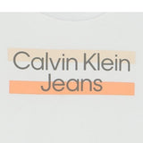 Calvin Klein Completo 2 Pezzi T-Shirt-Bermuda Tinta Unita con Stampa per Neonato IN0IN00072 BIANCO CALVIN KLEIN 