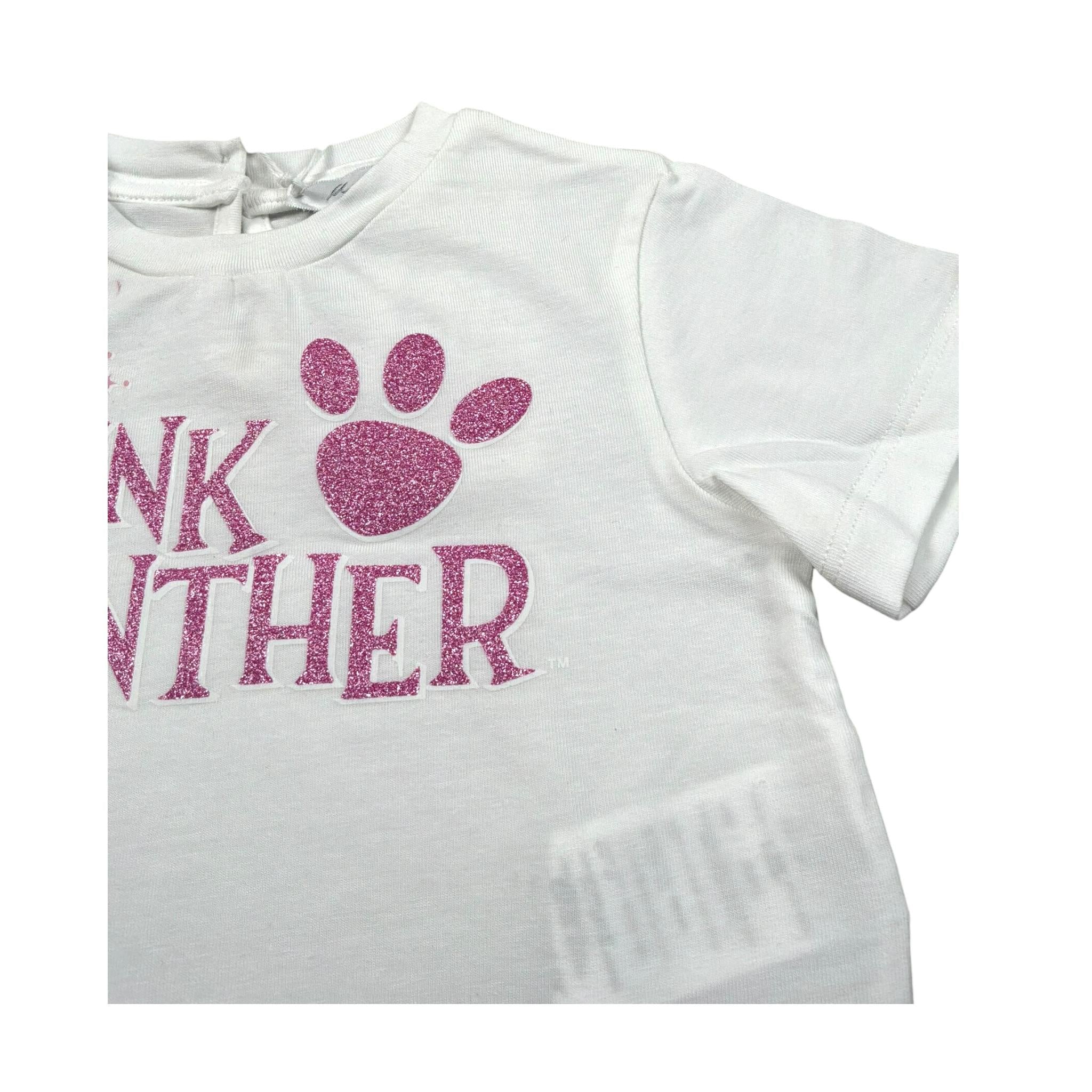 M+E' T-Shirt Girocollo tinta unita con Stampa Bianco per Neonata UE1391 BIANCO M+E' 
