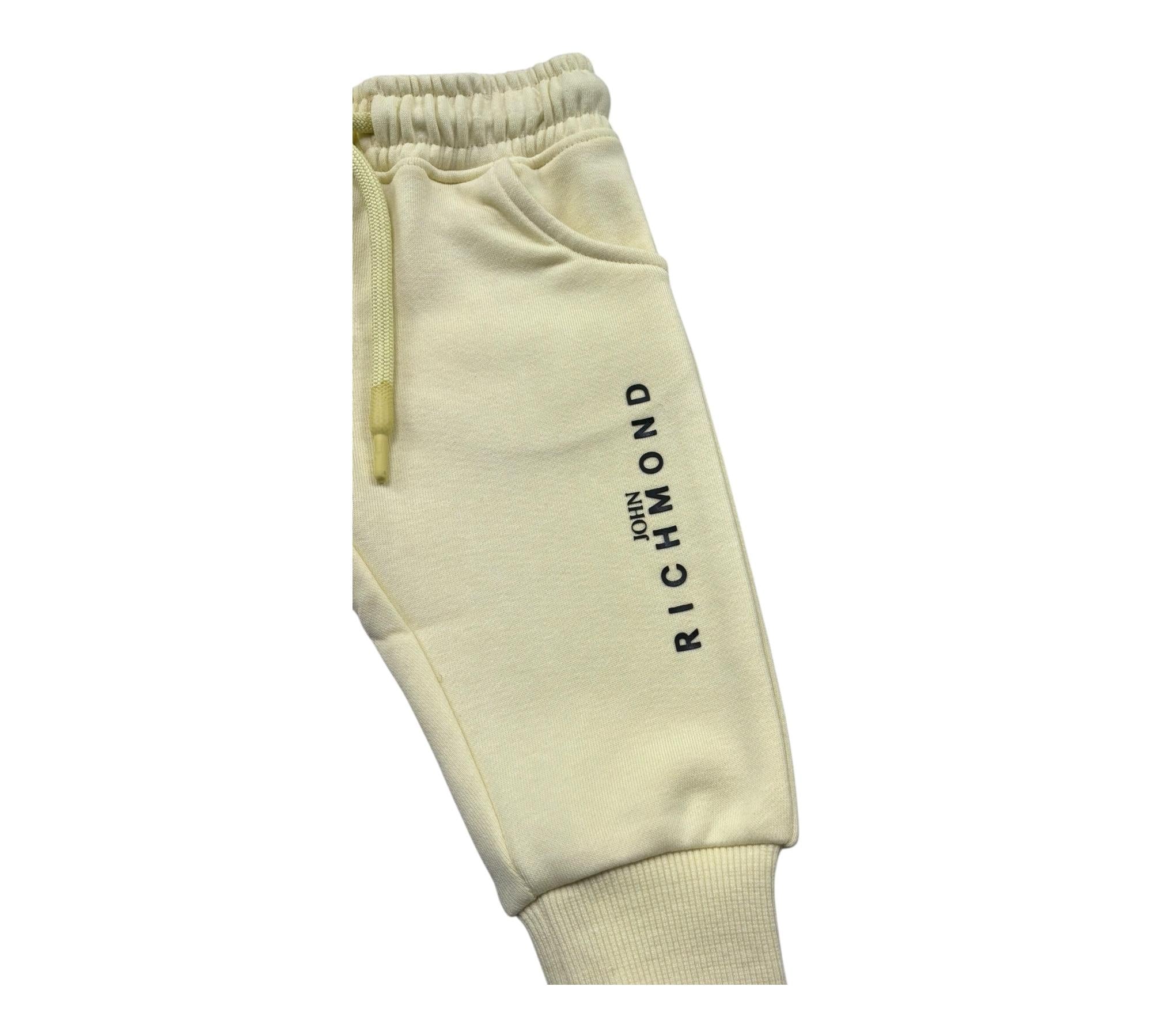 John Richmond Pantalone Tuta Tinta Unita con Logo per Neonato RIP26003PA GIALLO JOHN RICHMOND 