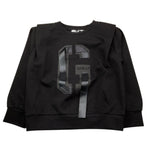 GAELLE felpa chiusa girocollo tinta unita con logo Nero per Bambina 2741F00414 NERO GAELLE 