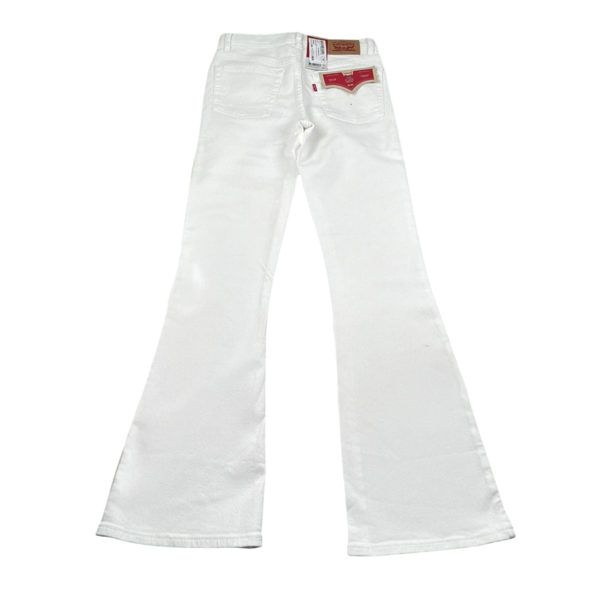 Levi'S Pantalone Tinta Unita con Girovita Regolabile per Bambina 4EG970 BIANCO LEVI'S 