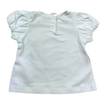 Liu Jo T-Shirt Girocollo Tinta Unita con Brillantini per Neonata HA5057 BIANCO LIU JO 