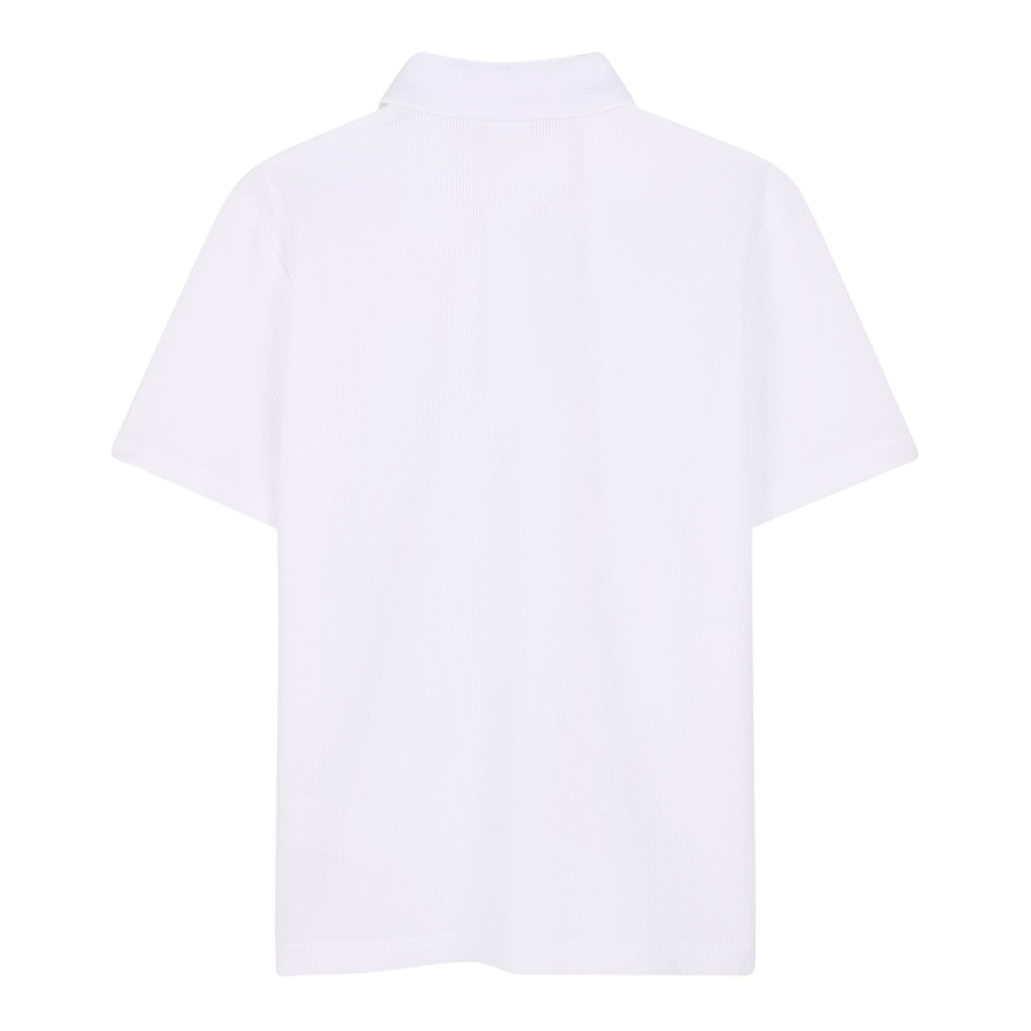 Boss Polo Mezza Manica Tinta Unita per Bambino J52042 BIANCO BOSS 