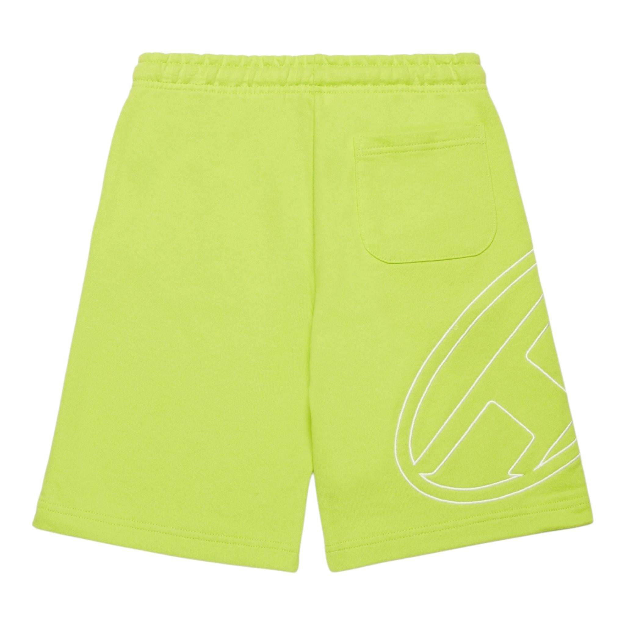Diesel Bermuda In Tuta Tinta Unita con Logo per Bambino J02273 VERDE FLUO DIESEL 